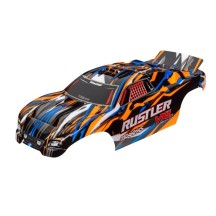 Carrocería Rustler VXL naranja pintada Traxxas TRX3726T