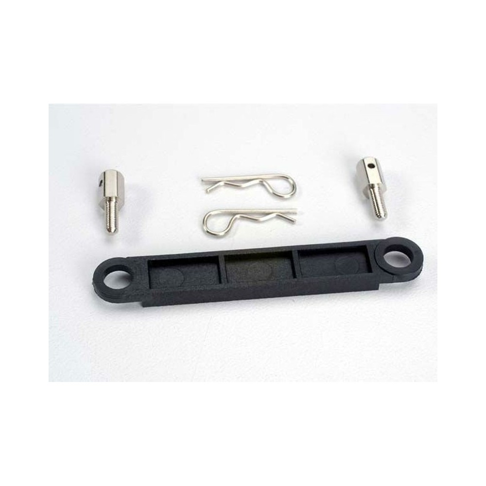 Traxxas Battery hold-down plate (black) TRX3727