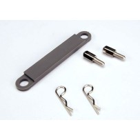 Placa de sujeción de batería gris Traxxas TRX3727A