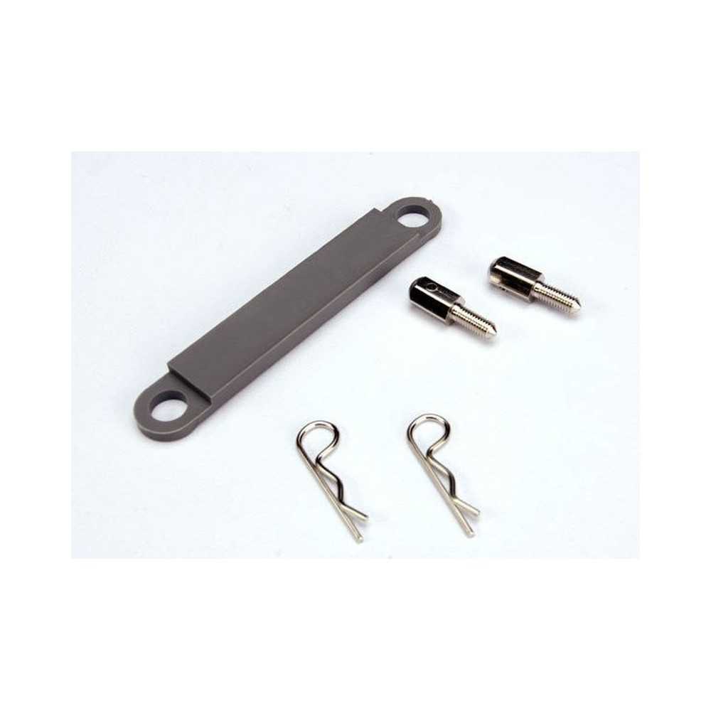 Traxxas Battery hold-down plate (grey) TRX3727A Traxxas Battery hold-down plate (grey) TRX3727A