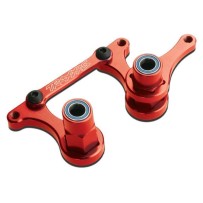 Palancas de dirección con varillaje de dirección de aluminio anodizado rojo Traxxas TRX3743X