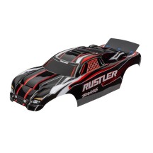 Carrocería Rustler rojo y negro pintada Traxxas TRX3750