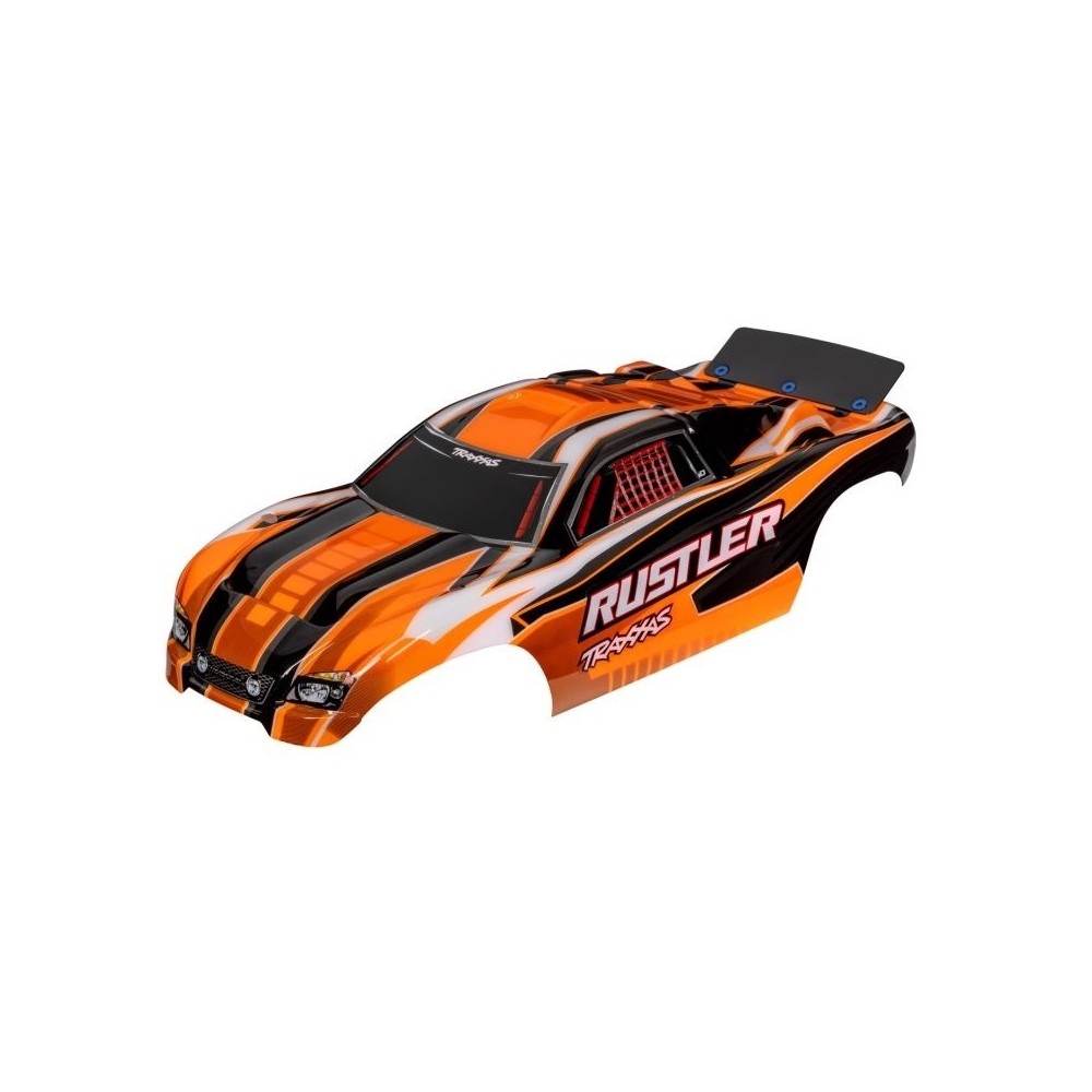 Carrocería Rustler naranja pintada Traxxas TRX3750T Carrocería Rustler naranja pintada Traxxas TRX3750T