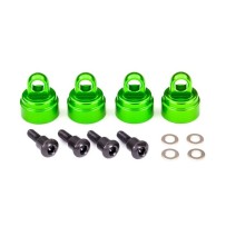 Tapas amortiguador aluminio anodizado verde Traxxas TRX3767G