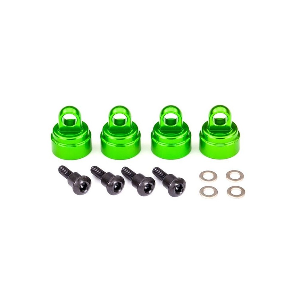 Tapas amortiguador aluminio anodizado verde Traxxas TRX3767G Tapas amortiguador aluminio anodizado verde Traxxas TRX3767G