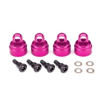Tapas amortiguador aluminio anodizado rosa Traxxas TRX3767P