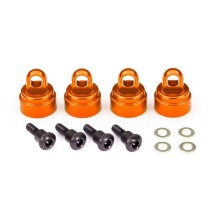 Tapas amortiguador aluminio naranja Traxxas TRX3767T