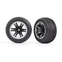 Ruedas 2.8 ribbed satinado negro RXT Traxxas TRX3771X