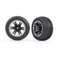 Ruedas 2.8 ribbed satinado negro RXT Traxxas TRX3771X
