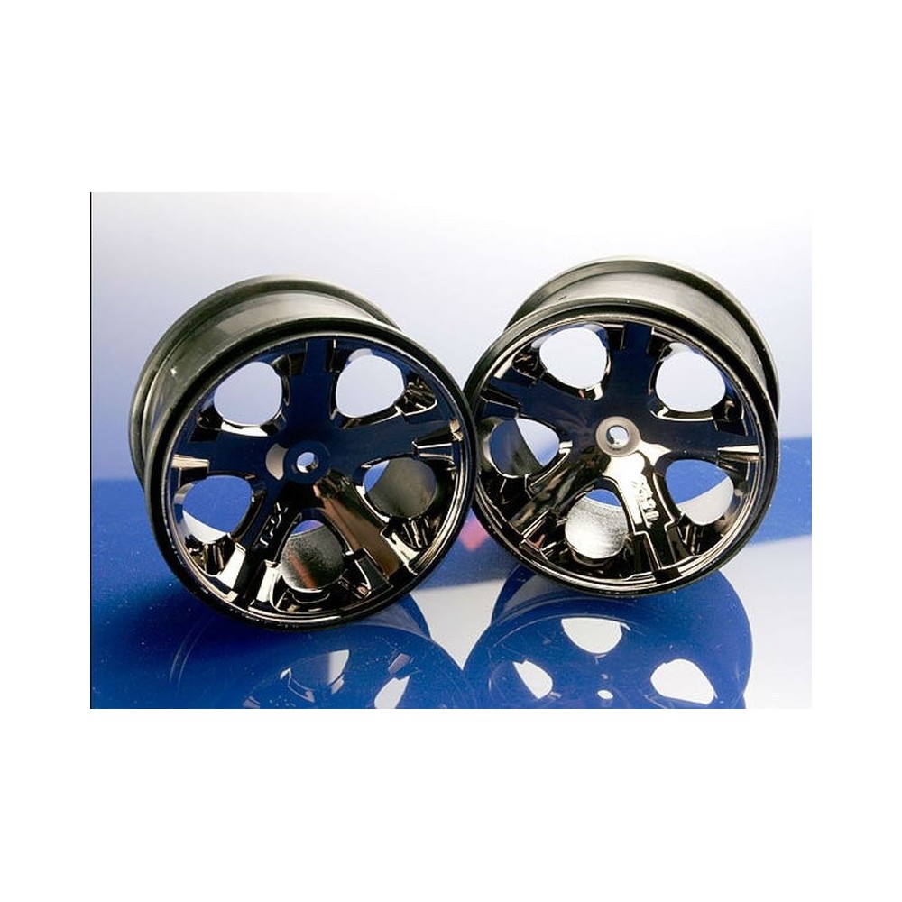 Llantas All-Star 2.8 cromo negro trasera Traxxas TRX3772A Llantas All-Star 2.8 cromo negro trasera Traxxas TRX3772A