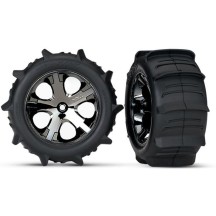 Ruedas montadas pala All-Star cromo negro Traxxas TRX3776