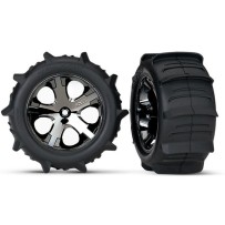 Ruedas montadas pala All-Star cromo negro Traxxas TRX3776