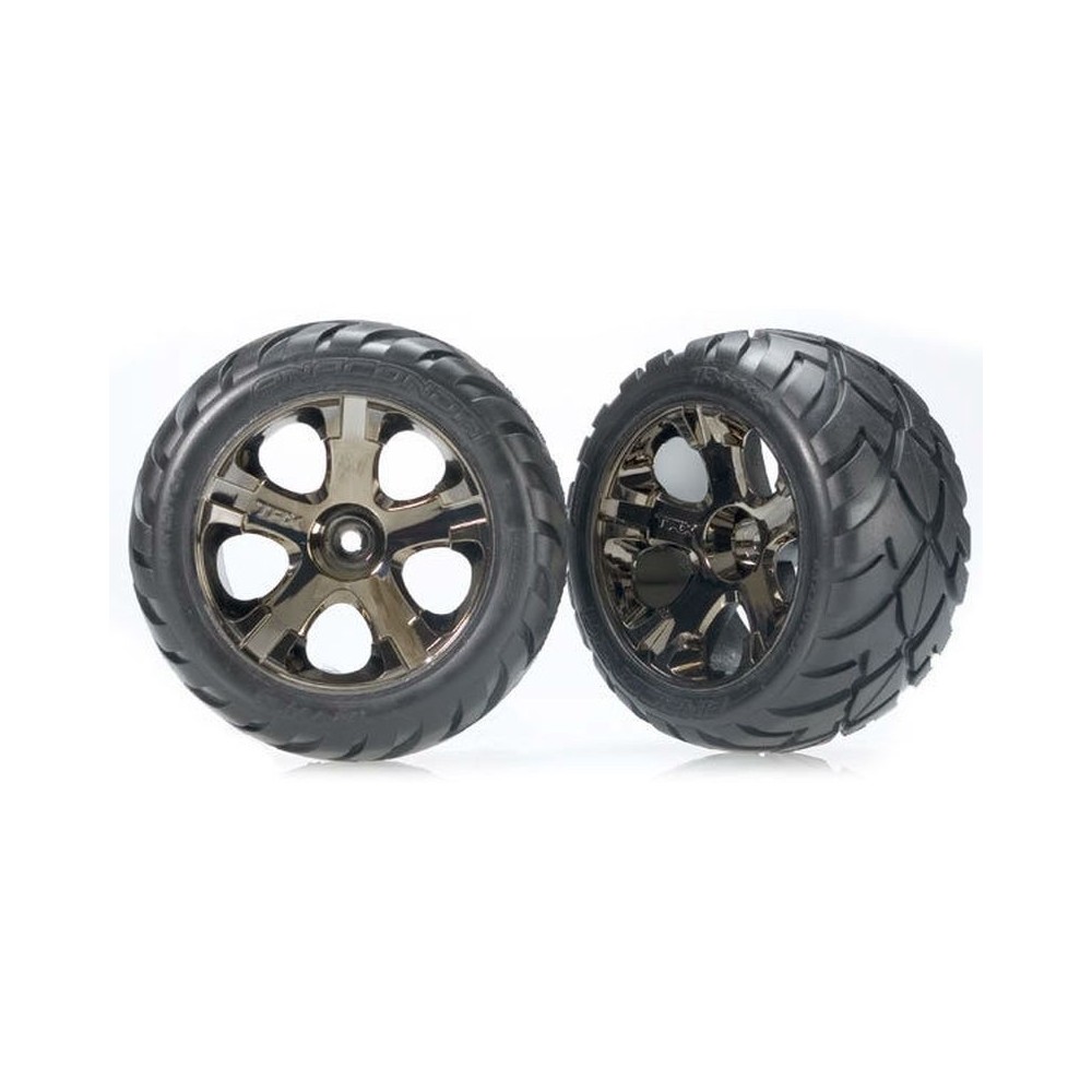 Ruedas montadas All-Star cromo negro Traxxas TRX3776A Ruedas montadas All-Star cromo negro Traxxas TRX3776A