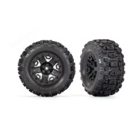 Ruedas Sledgehammer 2.8 negras ensambladas Traxxas TRX3778