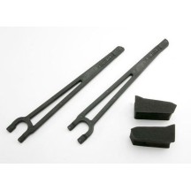 Sujetadores batería izq dch espaciadores Traxxas TRX3927