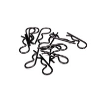 Clips de carrocería reforzados negros Traxxas TRX3934A