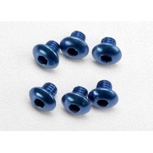 Traxxas Screws 4x4mm button-head machine aluminum (blue) (hex driv ) TRX3940