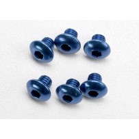 Tornillos de máquina de aluminio anodizado azul de cabeza botón 4x4 mm Traxxas TRX3940
