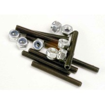 Traxxas Set (grub) screws 3x25mm (8) 3mm nylon locknuts (8) TRX3962