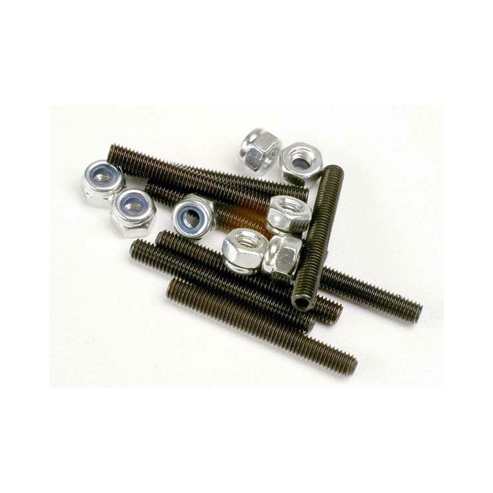 Traxxas Set (grub) screws 3x25mm (8) 3mm nylon locknuts (8) TRX3962
