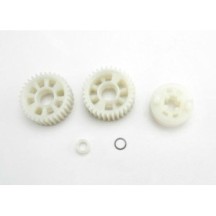 Traxxas Output gears 33t (2) drive dog carrier output shaft space TRX3985X