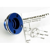 Placa trasera aluminio anodizado azul Traxxas TRX4012