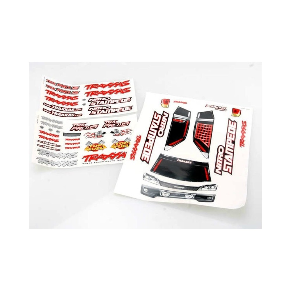 Calcomanías Stampede nitro Traxxas TRX4113X Calcomanías Stampede nitro Traxxas TRX4113X
