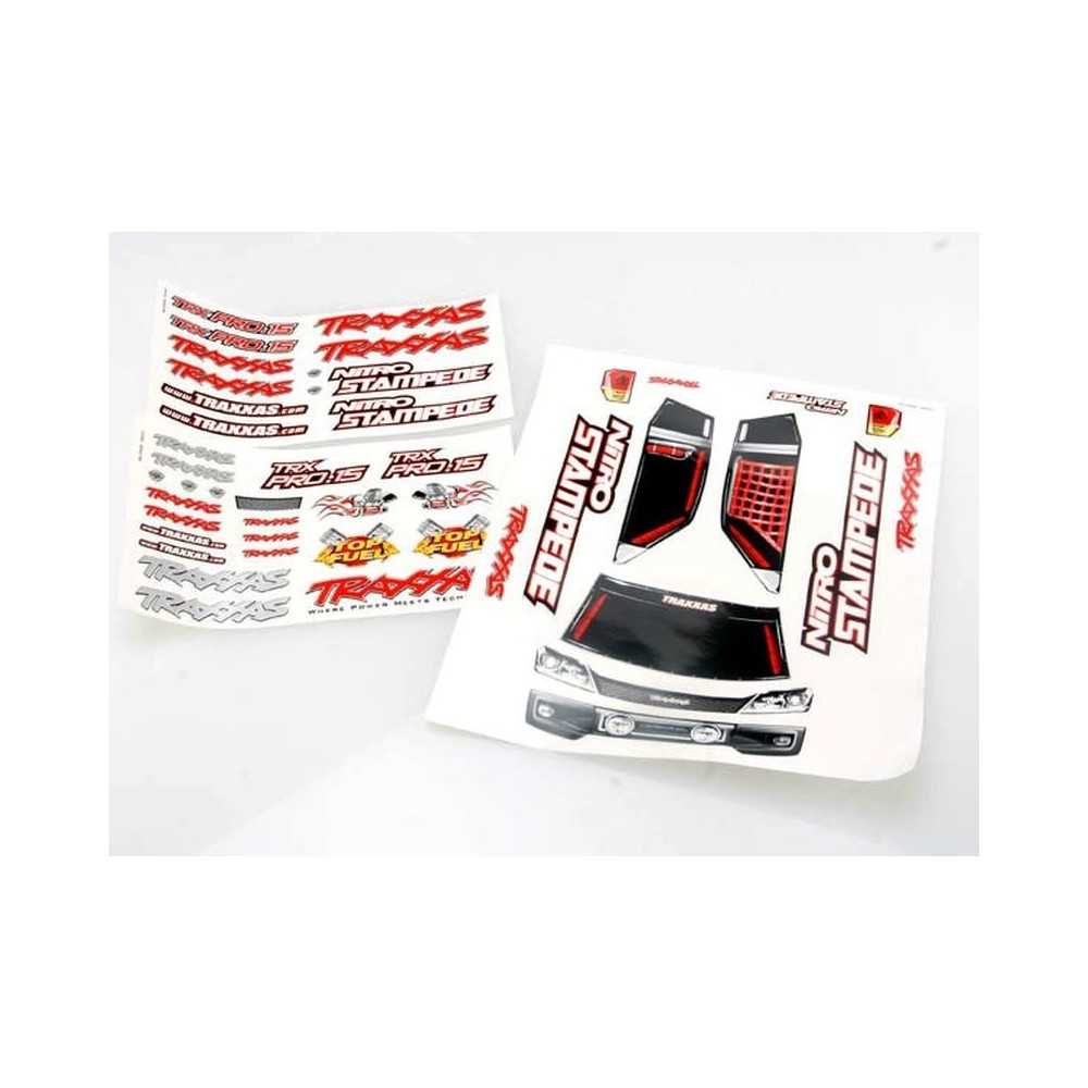 Traxxas Decal sheets nitro stampede TRX4113X Traxxas Decal sheets nitro stampede TRX4113X