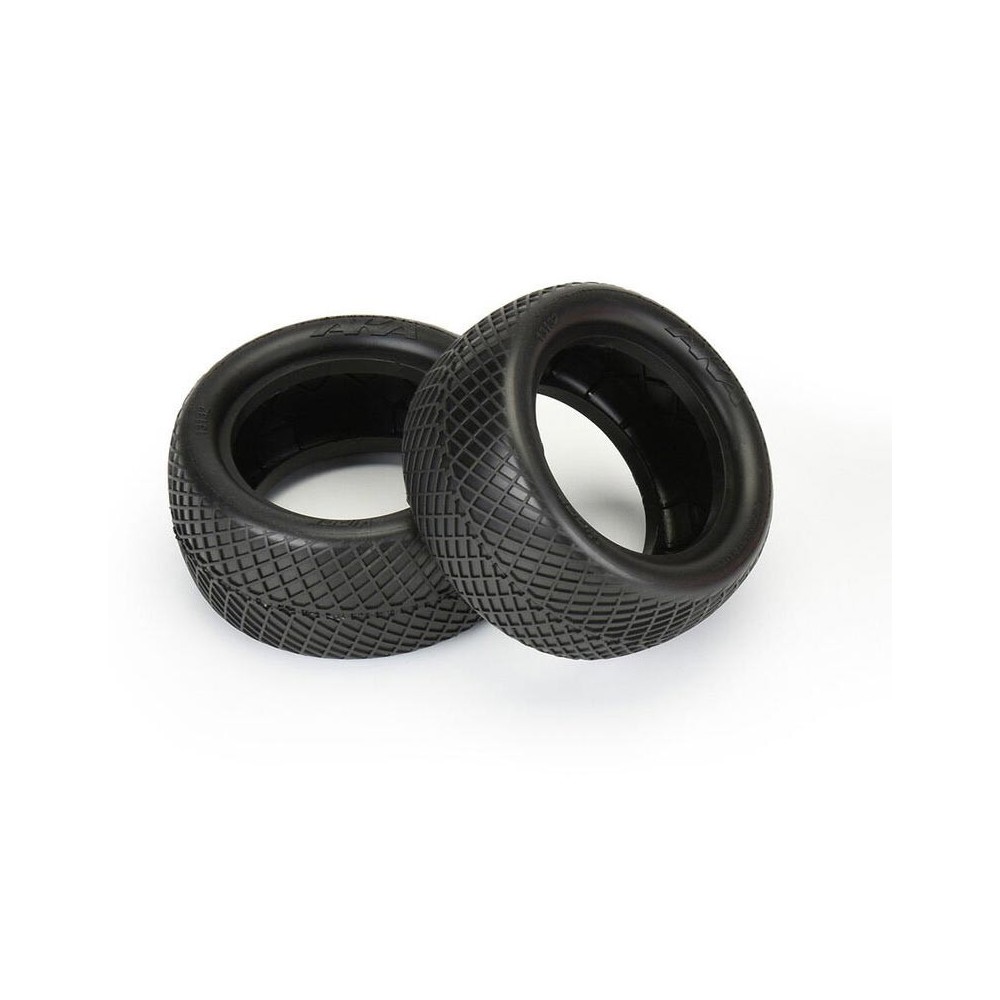 Neumaticos 1:10 AKA Viper Medium Soft traseros sin insert (2) AKA13132K