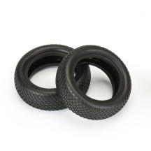 Neumaticos 1:10 AKA Viper Clay delanteros 2WD sin insert (2) AKA13232C