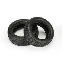 Neumaticos 1:10 AKA Viper Clay delanteros 4WD sin insert (2) AKA13332C