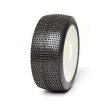 Neumaticos 1:8 AKA P-One Soft Longwear en llantas Evo (2) AKA14021XRW