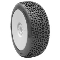 Neumaticos 1:8 AKA Scribble Super Soft Longwear en llantas Evo (2) AKA14030QRW