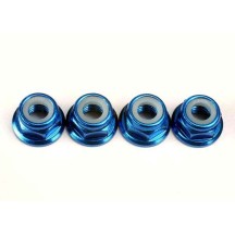 Tuercas brida nylon aluminio azul Traxxas TRX4147X