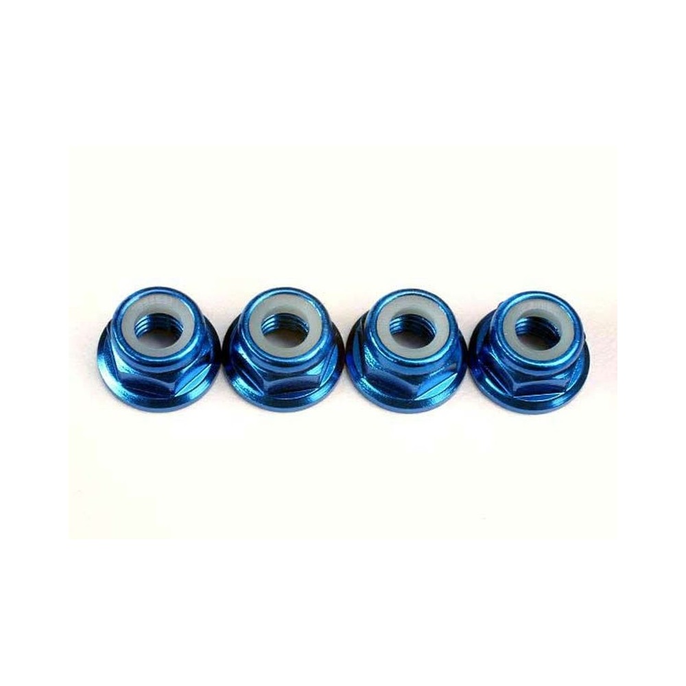 Tuercas brida nylon aluminio azul Traxxas TRX4147X Tuercas brida nylon aluminio azul Traxxas TRX4147X