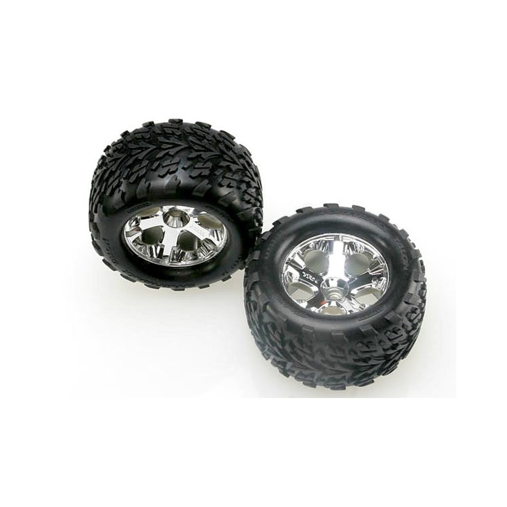 Ruedas 2.8 all-star cromadas montadas pegadas TRX4171 Ruedas 2.8 all-star cromadas montadas pegadas TRX4171