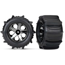 Ruedas 2.8 all-star negras paddle montadas pegadas TRX4175