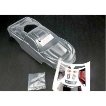 Carrocería Nitro Rustler transparente sin pintar con ventanas y rejilla Traxxas TRX4412