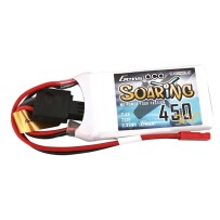 Bateria Lipo Gens ace Soaring 2S 7.4V 450mah 30C JST GE1-0450-2JGT