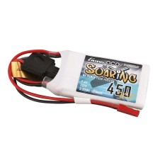 Bateria Lipo Gens ace Soaring 2S 7.4V 450mah 30C JST GE1-0450-2JGT
