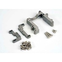 Soporte de motor de aluminio de 2 piezas con tornillería para Nitro Rustler y Sport Traxxas TRX4460