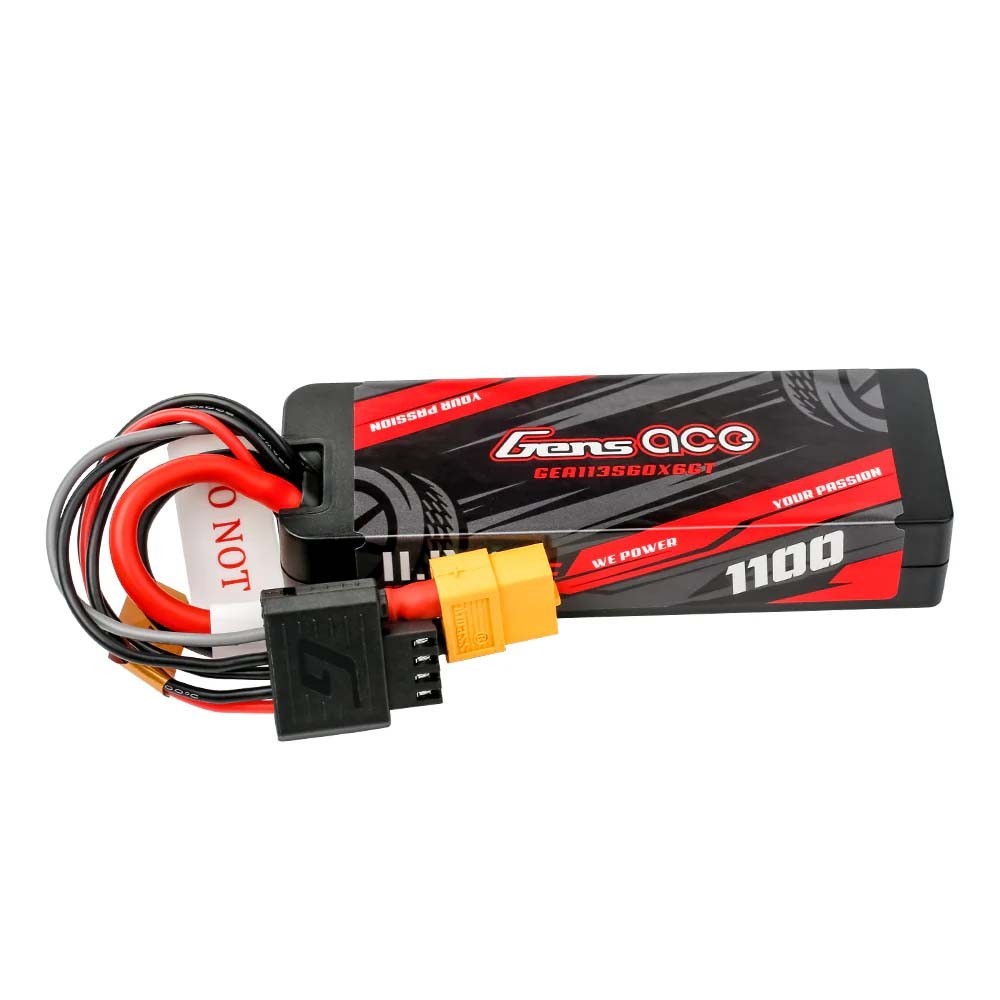 Bateria Lipo Gens Ace G-Tech Hard 3S 11.1V 1100mah 60C XT60 GEA113S60X6GT