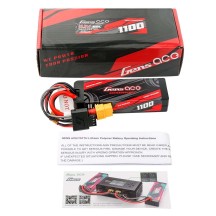 Bateria Lipo Gens Ace G-Tech Hard 3S 11.1V 1100mah 60C XT60 GEA113S60X6GT