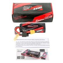 Bateria Lipo Gens Ace G-Tech Hard 2S 7.4V 2200mah 60C XT60 GEA222S60X76GT