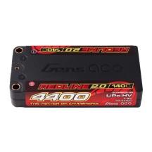 Bateria Lipo Gens Ace Redline 2.0 Shorty 2S HV 7.6V 140C 4400mah GEA44002S14S5