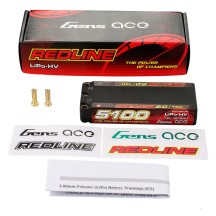 Bateria Lipo Gens Ace Redline 2.0 Mid Size 2S HV 7.6V 140C 5100mah GEA51002S14M5