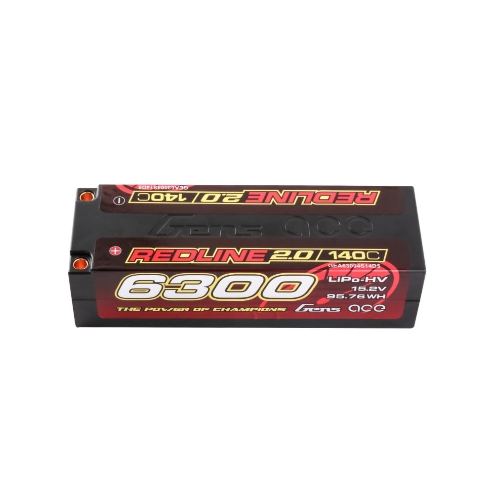 Bateria Lipo Gens Ace Redline 2.0 4S HV 15.2V 140C 6300mah GEA63004S14D5 Bateria Lipo Gens Ace Redline 2.0 4S HV 15.2V 140C 6300mah GEA63004S14D5