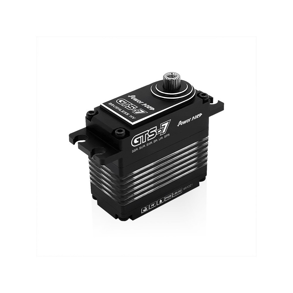 Servo Power HD GTS 7 HV MG Brushless alu case (70kg/0.10s) HD-GTS-7 Servo Power HD GTS 7 HV MG Brushless alu case (70kg/0.10s) HD-GTS-7