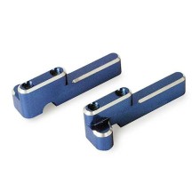 Soportes de servo de dirección y cambio de aluminio mecanizado anodizado azul Traxxas TRX4918X