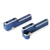 Soportes de servo de dirección y cambio de aluminio mecanizado anodizado azul Traxxas TRX4918X
